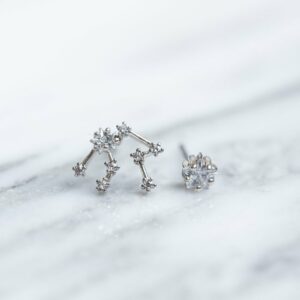 Silver Celestial Studs